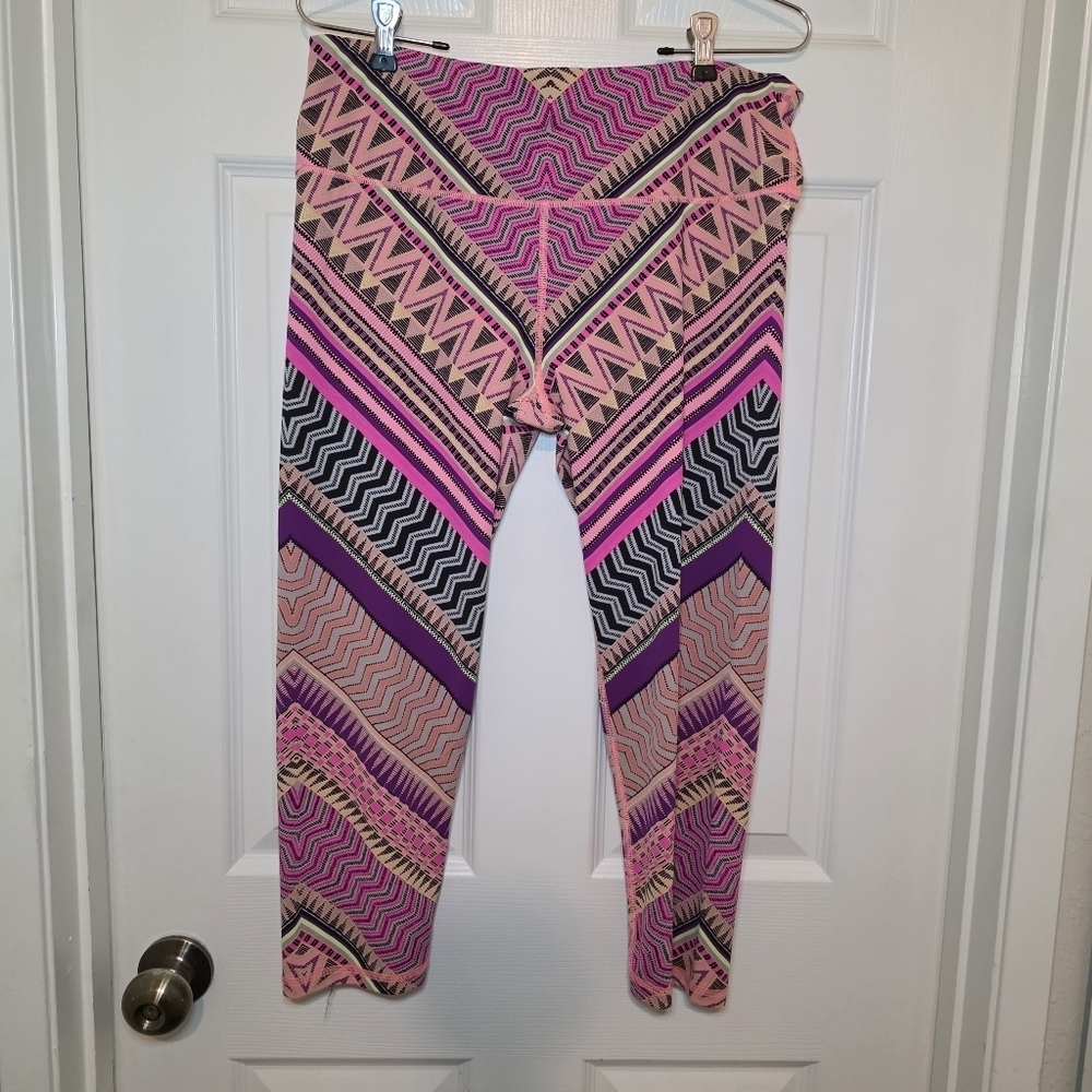 Victoria's Secret Sport Women's VSX Knockout Geo Leggings Multi Color Sz L